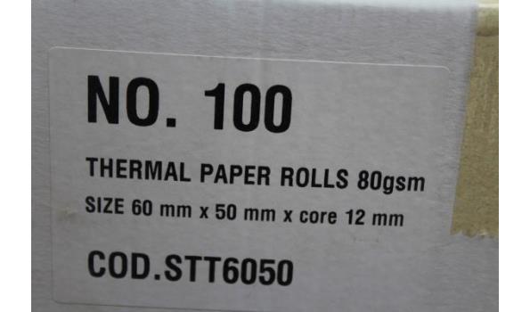 plm 50 div dozen inh thermische papierrollen in div maten (mogelijks vervallen - zonder de pallet)